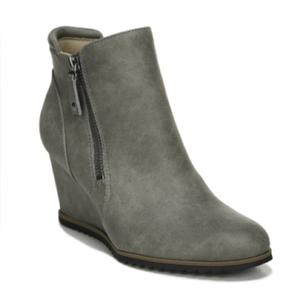 SOUL Naturalizer Haley Light Grey Ankle Boots Size 7.5 NIB